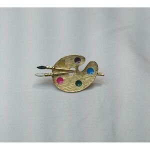 New View Paint Artist Pin Brooch
